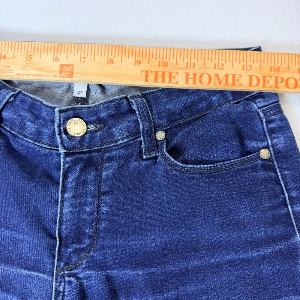 Paige Verdugo Ultra Skinny Womens Dark Wash Jeans Size 27 Mid-Rise Stretch Denim - Picture 9 of 15